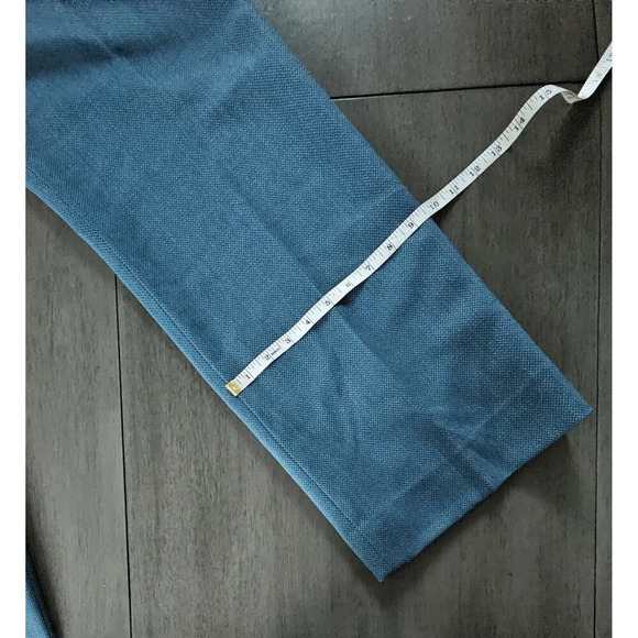 Pendleton Women’s Virgin Wool Herringbone Pants Peacock Blue Size 16 Academia - Picture 5 of 9